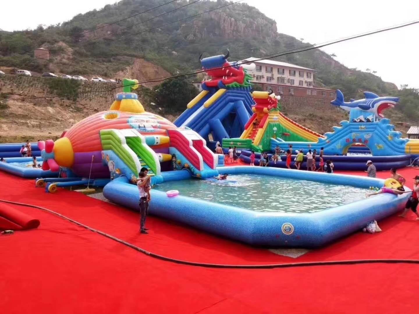 马鞍山深海潜艇儿童乐园充气游泳池